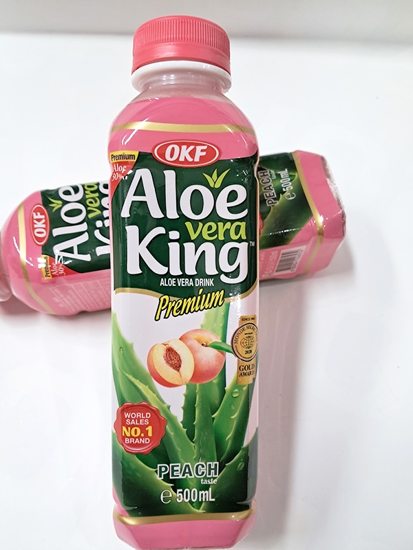 Aloe Vera Drink Peach 500ML OKF
