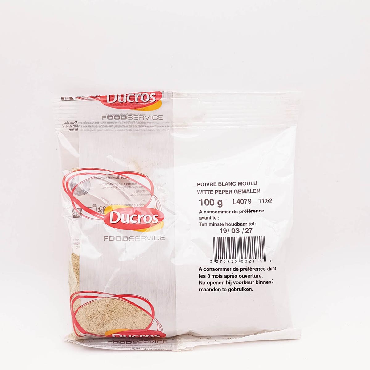 白胡椒粉Poivre blanc moulu 100g