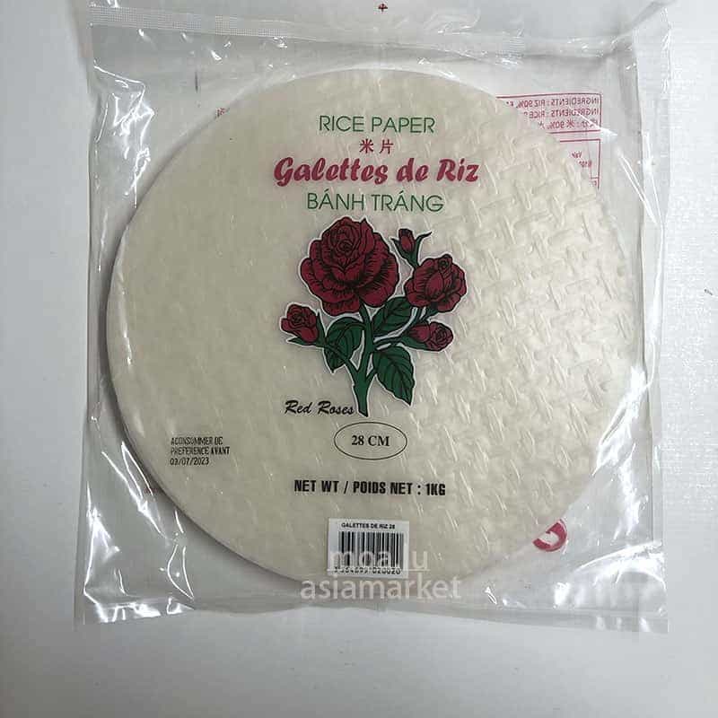 28cm玫瑰米片Galette riz rose 28cm 20/1kg
