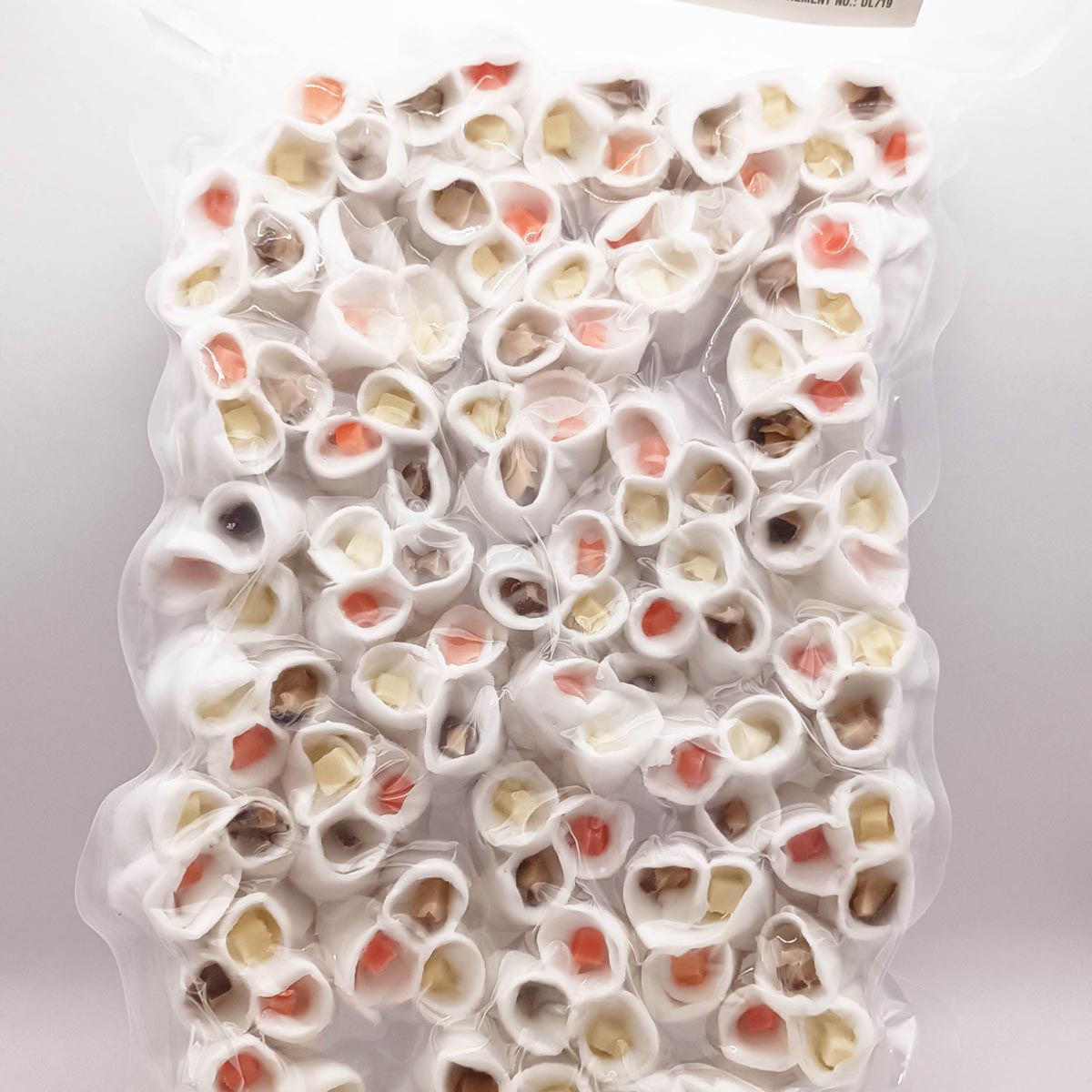 三色饺Ravioli aux crevette 3 couleur