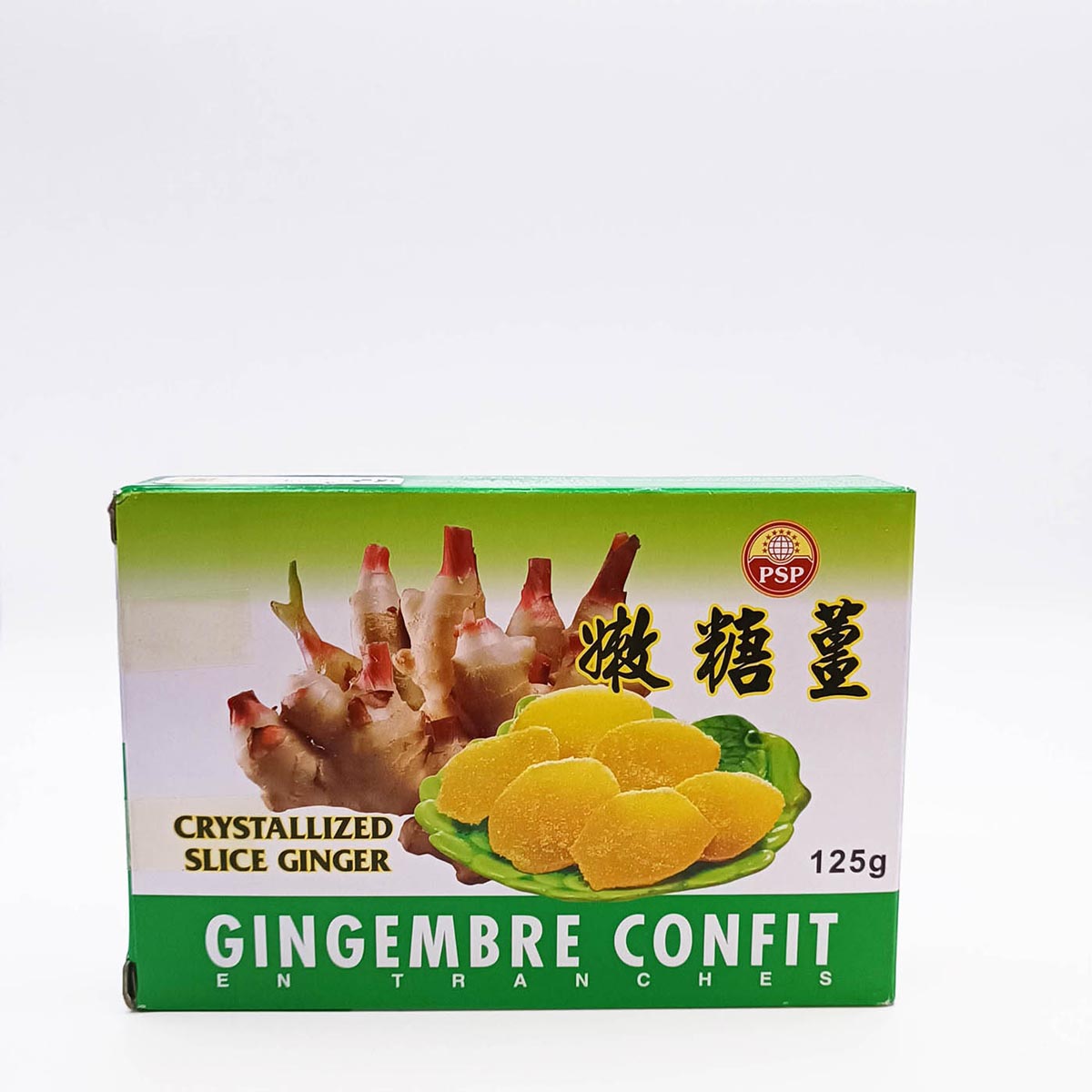 拳姜干Crystallized Slice Ginger psp 125g