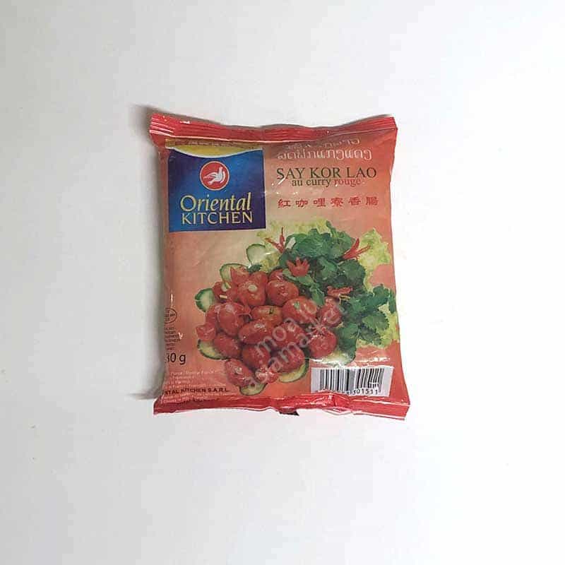 冻红咖喱肠Frozen Say Kor Sausage red curry 380g