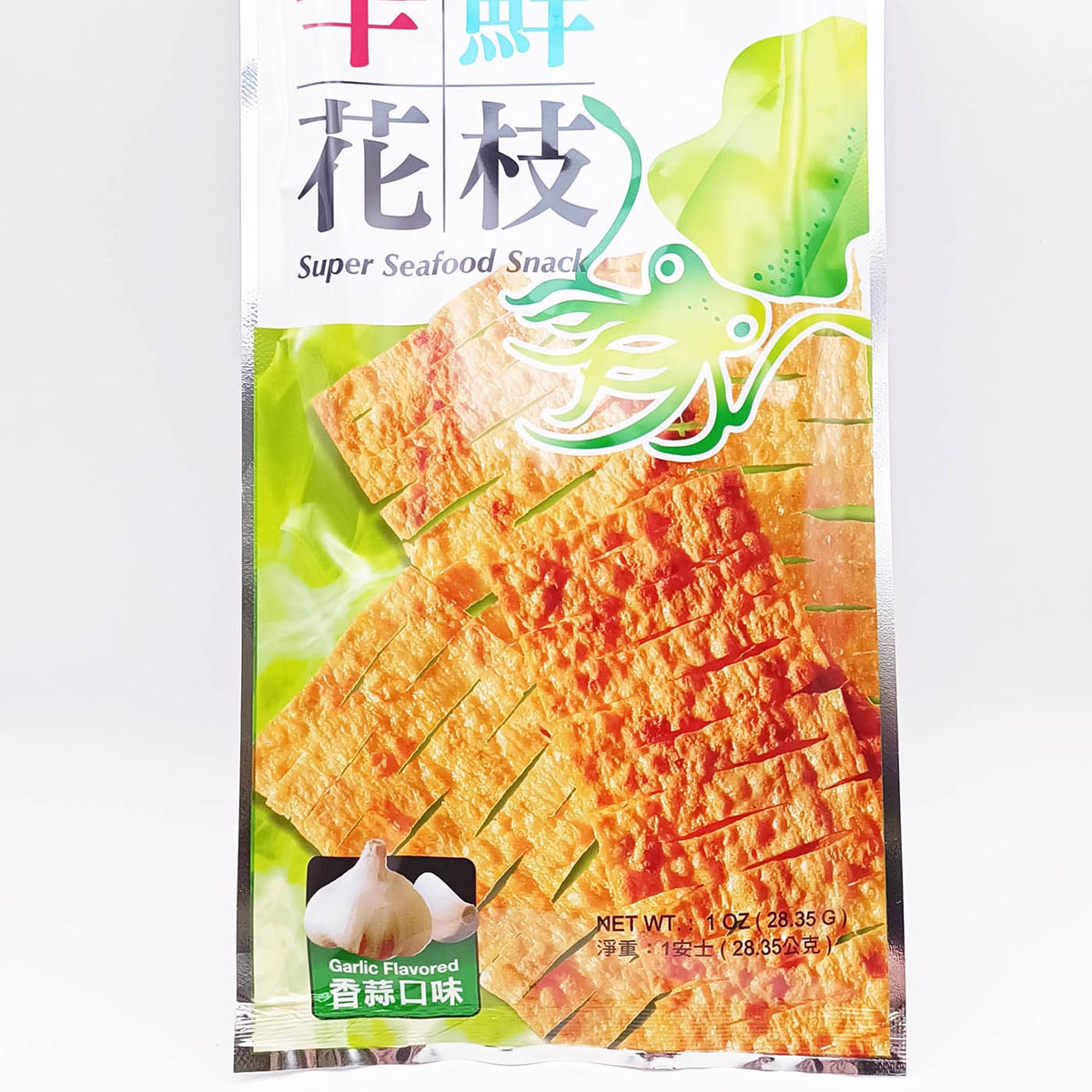 JJ Super Seaf ood Snack w/Garlic Flav. 28g