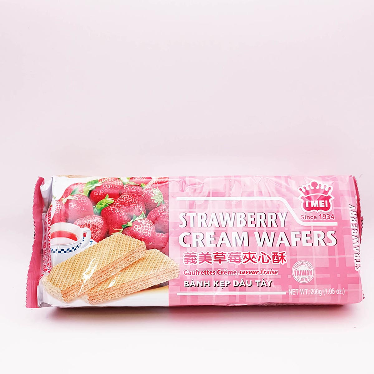 Imei Strawberry Cream wafer 200g