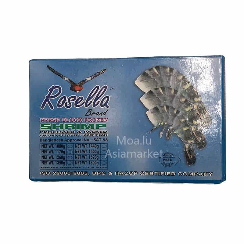 26/30无头带壳黑虎虾26/30 CREVETTE BLOC