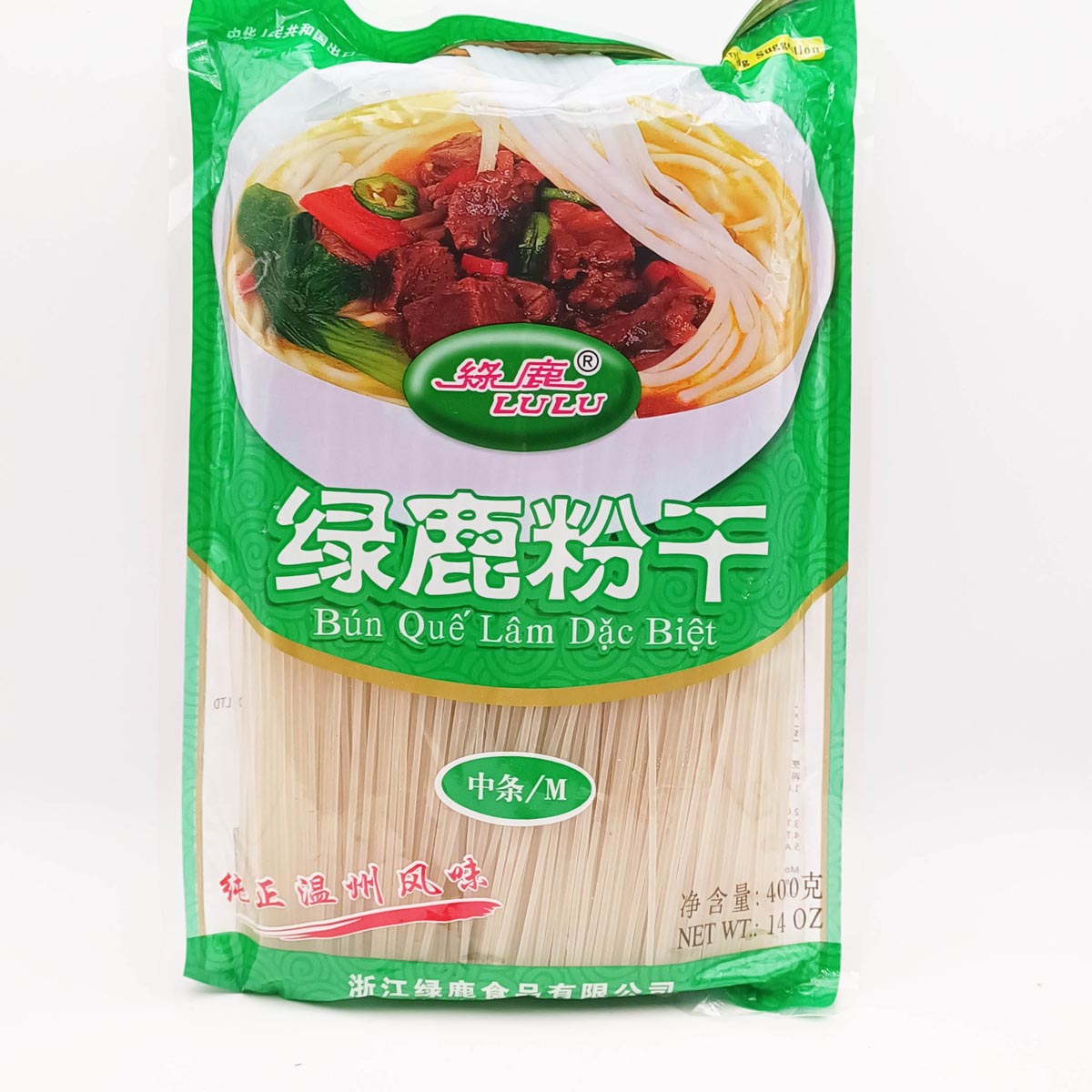 绿鹿粉干中条Rice Vermicelli  M 400g