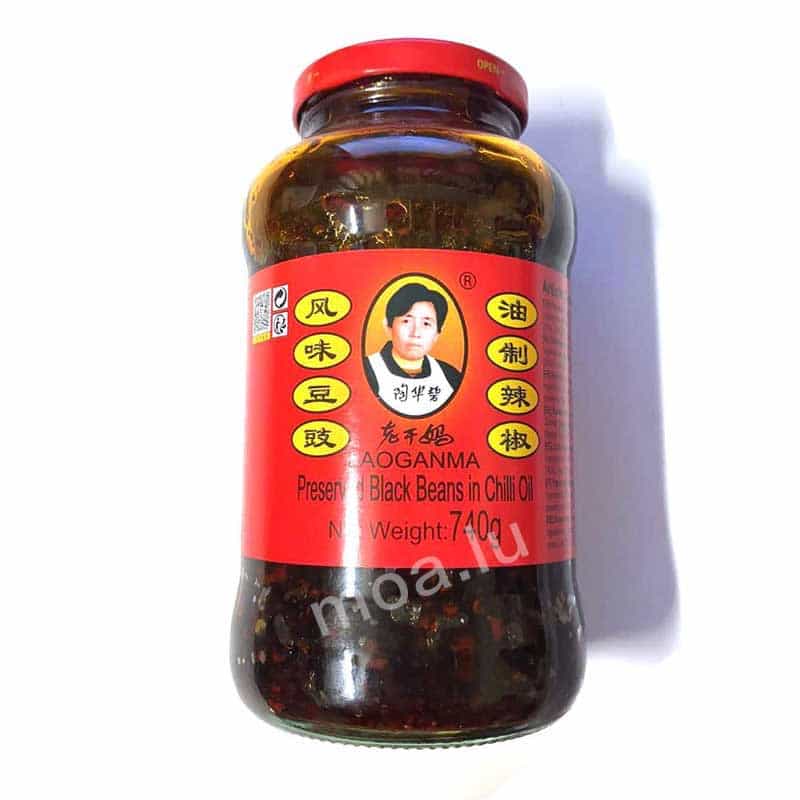 大瓶风味豆豉Preserved Black bean chili 740g