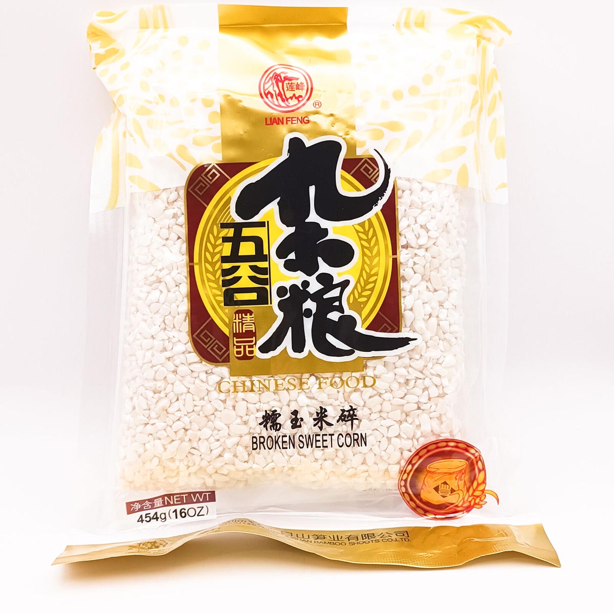 糯玉米碎 Broken Hulled Corn 454g