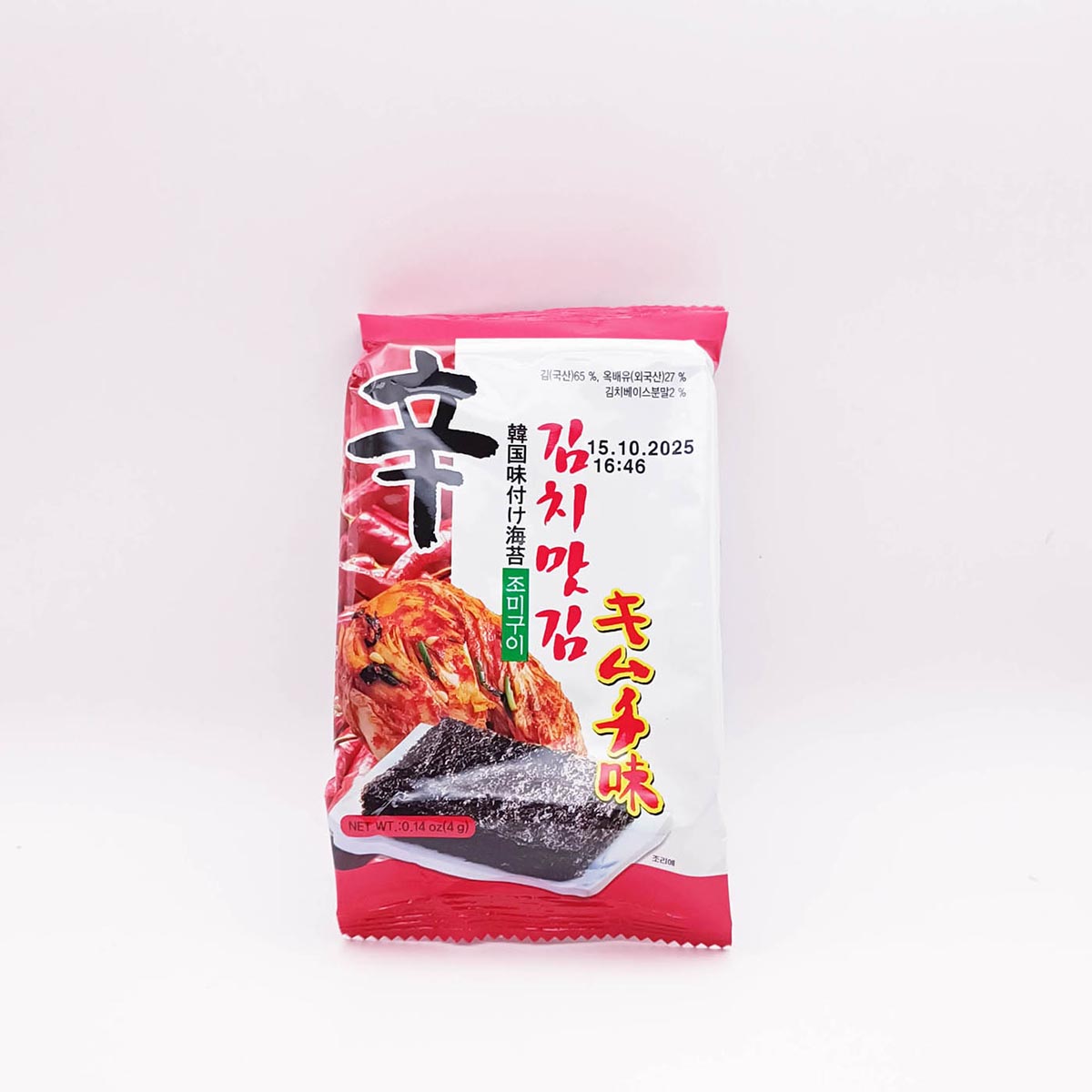 KWANGCHEON KIMCHI FLAVOURED SEAWEED 4g