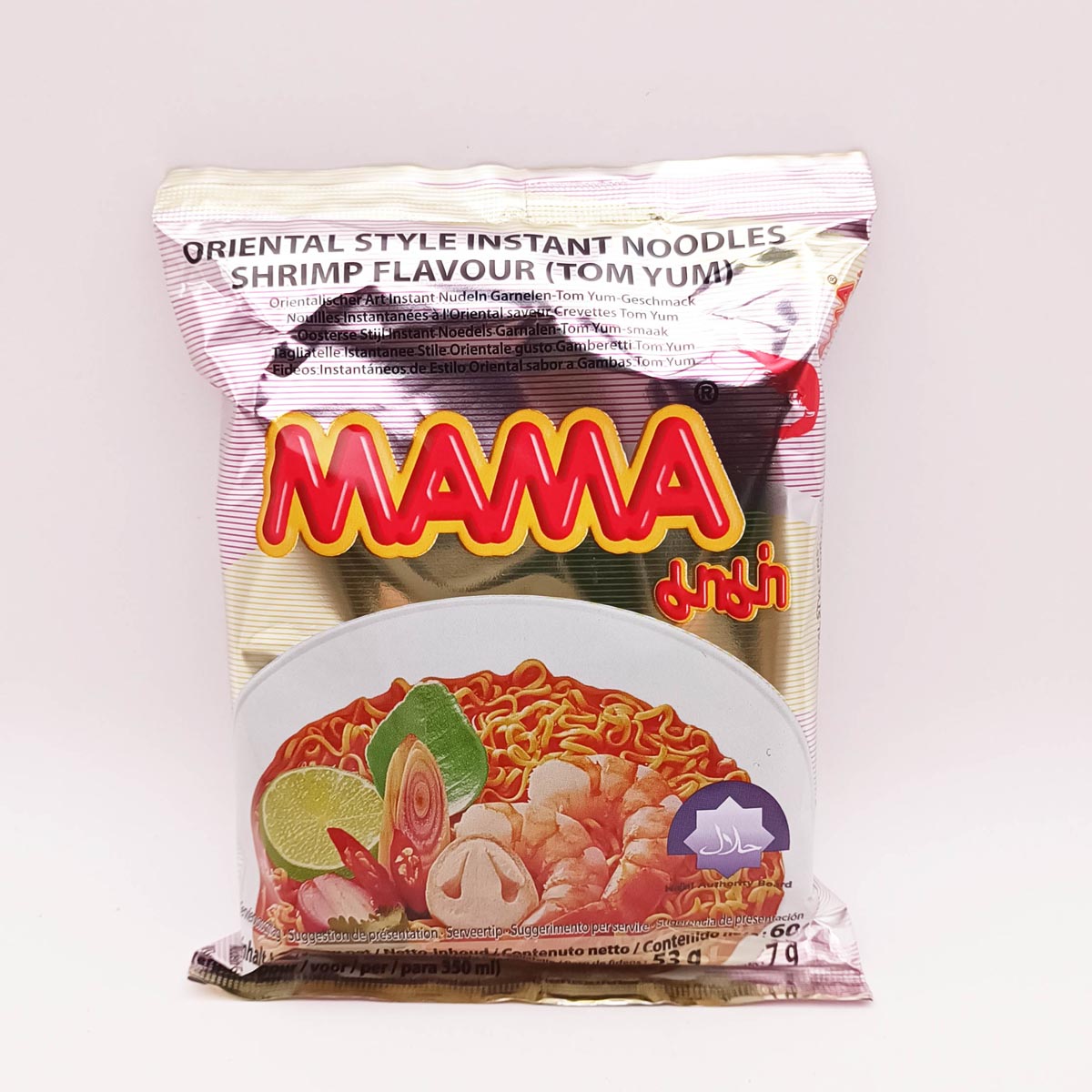 妈妈酸虾面Noodles tom yum shrimp MAMA 60g