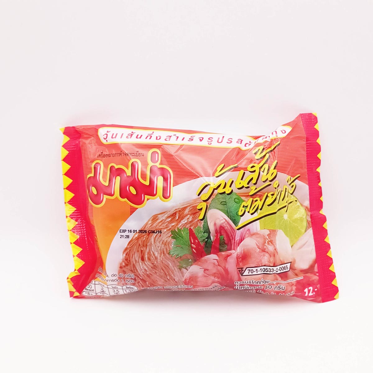 妈妈酸虾粉丝inst. Bean vermicelli Tomyum Mama 40g