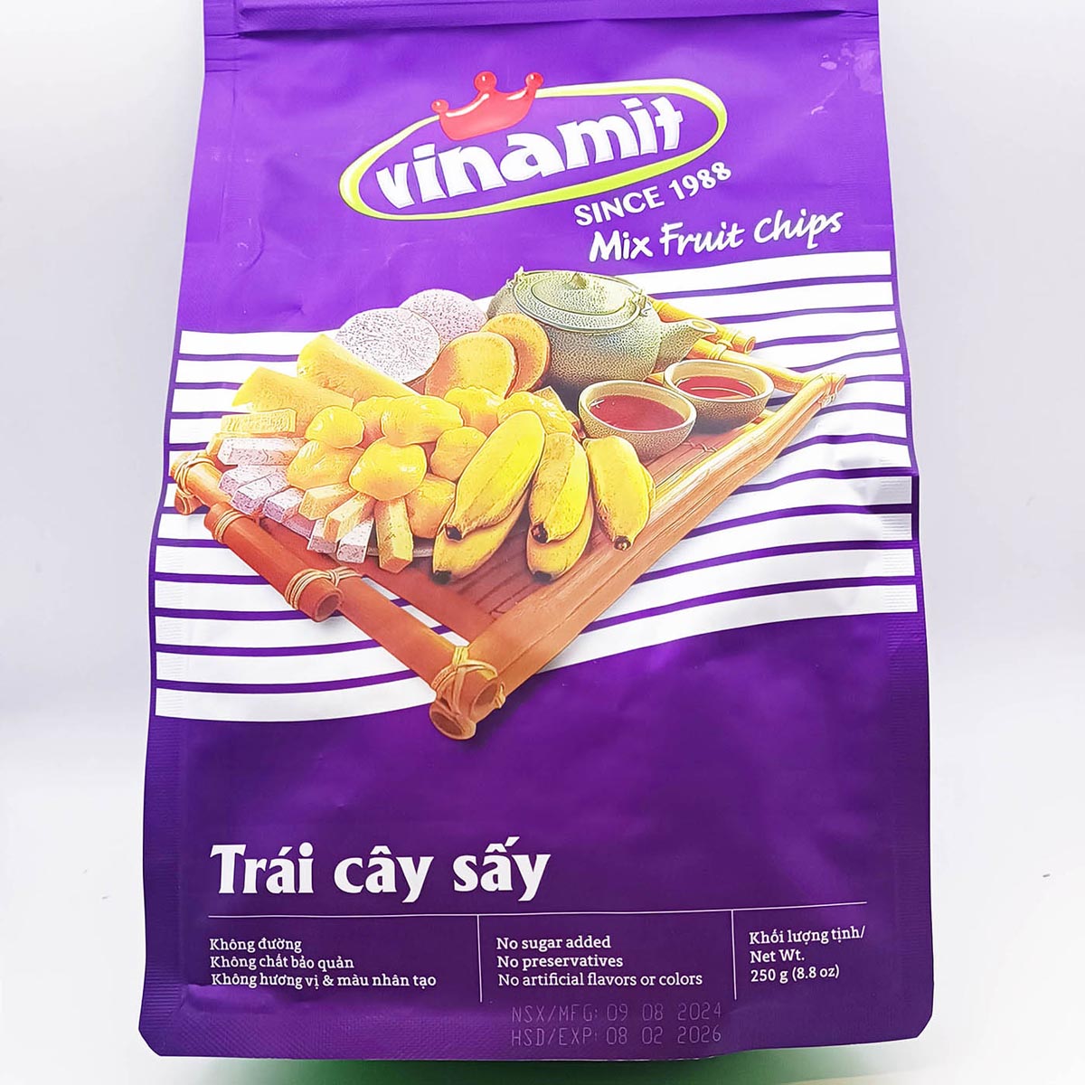 Vinamit Mixed Fruits Chips/Trai Cay Say 250g